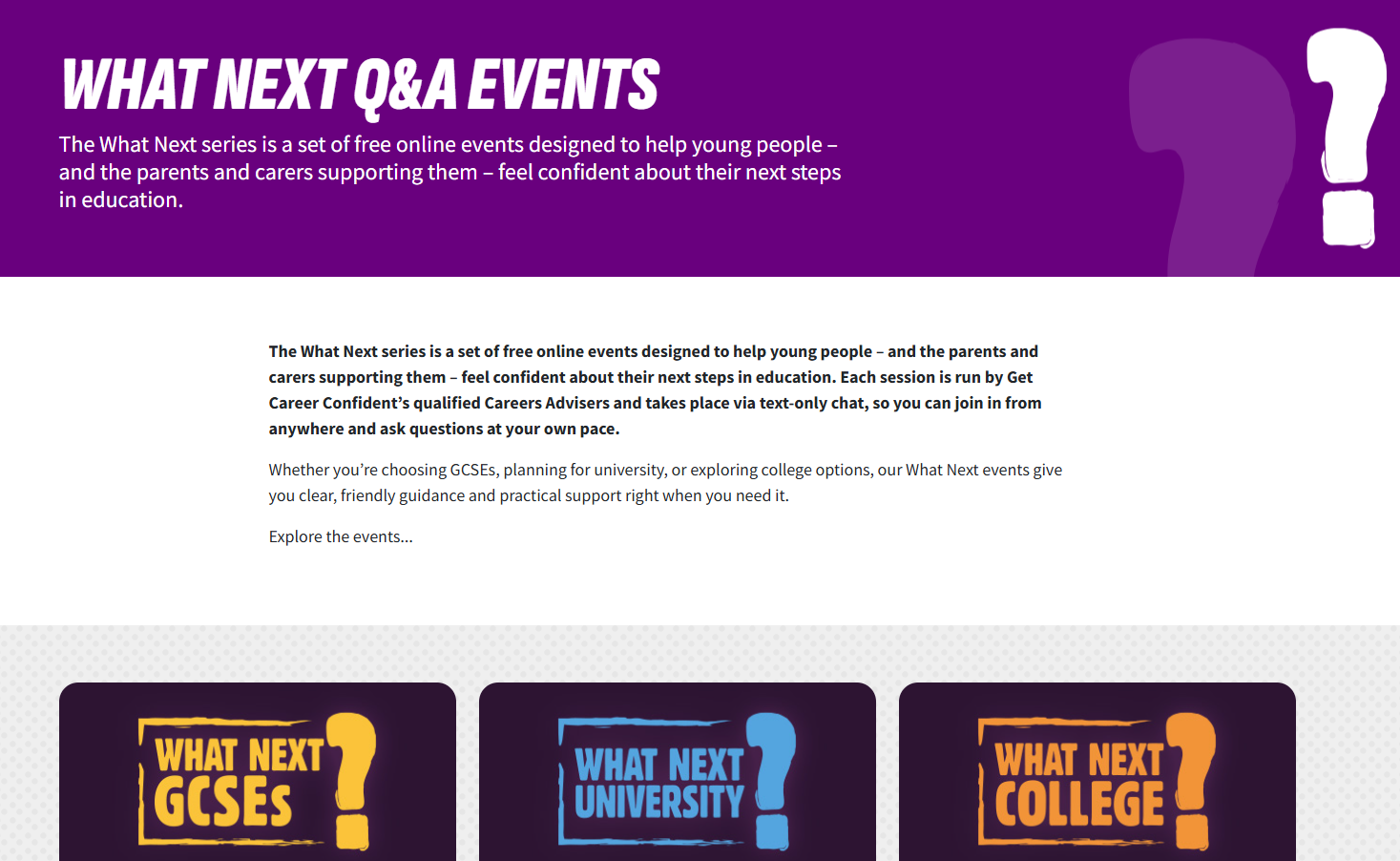 What Next Events
